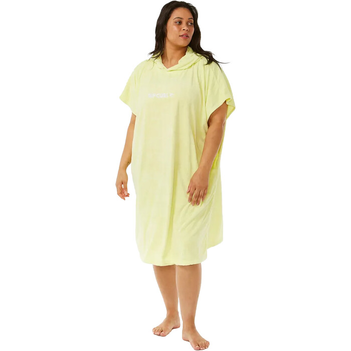 2024 Rip Curl Mujer Toalla Con Capucha Classic Surf Poncho 00ZWTO - Bright Yellow